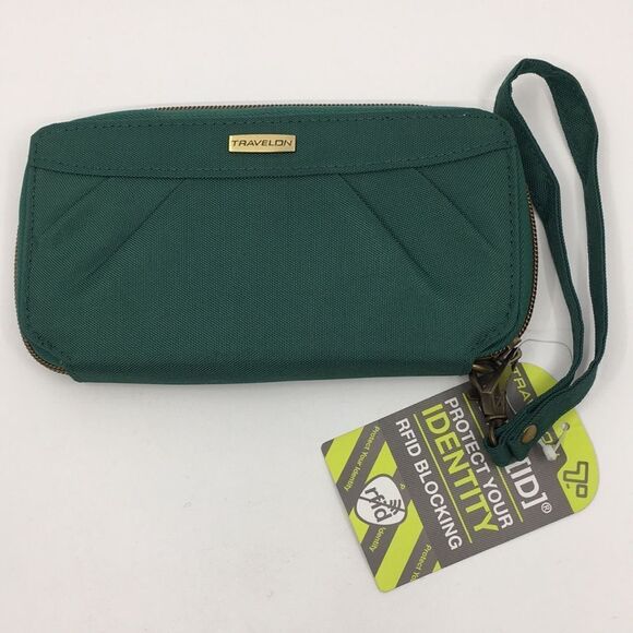 Travelon Nylon Zip Around Long Wallet RFID Protected - Picture 1 of 16